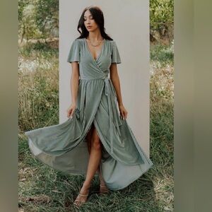 Baltic Born Andi Ribbed Wrap Dress